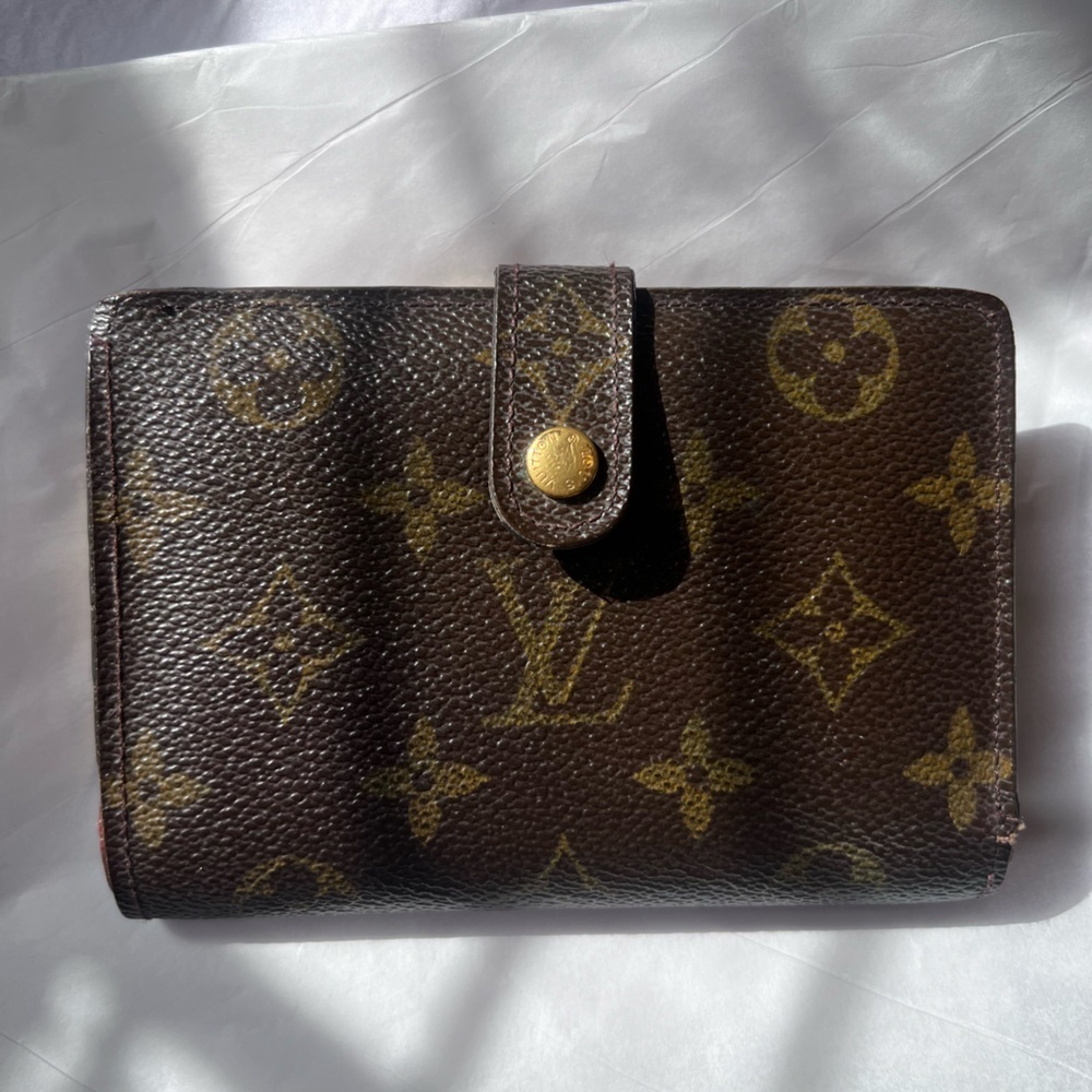 Louis Vuitton Monogram Porte Monnaie Billet Viennois Kisslock Wallet MI1001